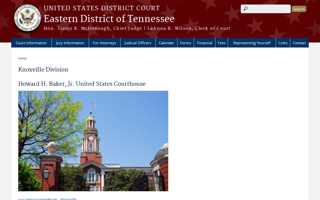 Knox County criminal history federal courthouse layer